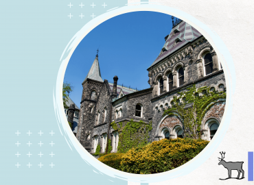 Professional Photo of the front of the Trinity College building