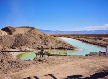 Brine pools for lithium mining